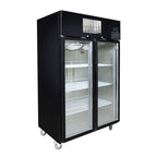 Thermaster Double Door Upright Display Fridge (Black) - SUCG1000B