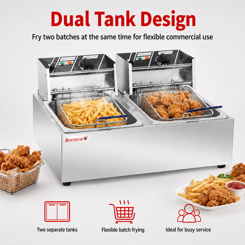 Double Tank Electric Fryer TEF-82KW