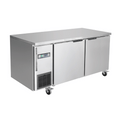 Thermaster Stainless Steel Double Door Workbench Fridge - TS1500TN 