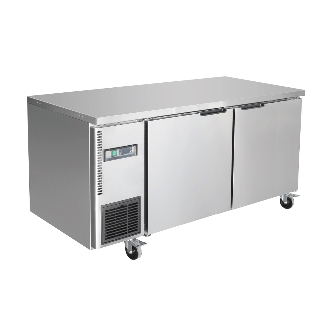 Thermaster Stainless Steel Double Door Workbench Fridge - TS1500TN 