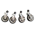 Modular System Castor Set for Economic Stainless Steel Benches - CASTOR-D61 