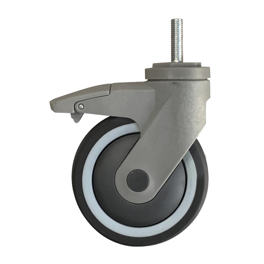 Modular System 5" TPR Braked Castor for PCU Vented Shelf - PCU-BC 