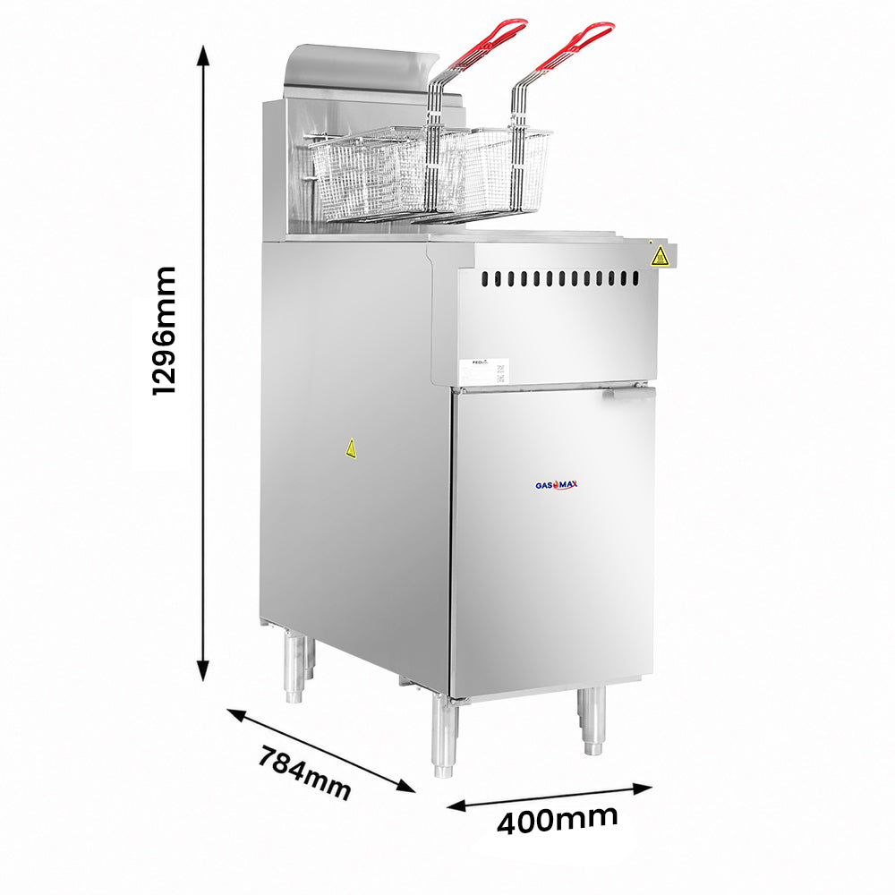 Gasmax V Pan LPG Deep Fryer - VP122LPG