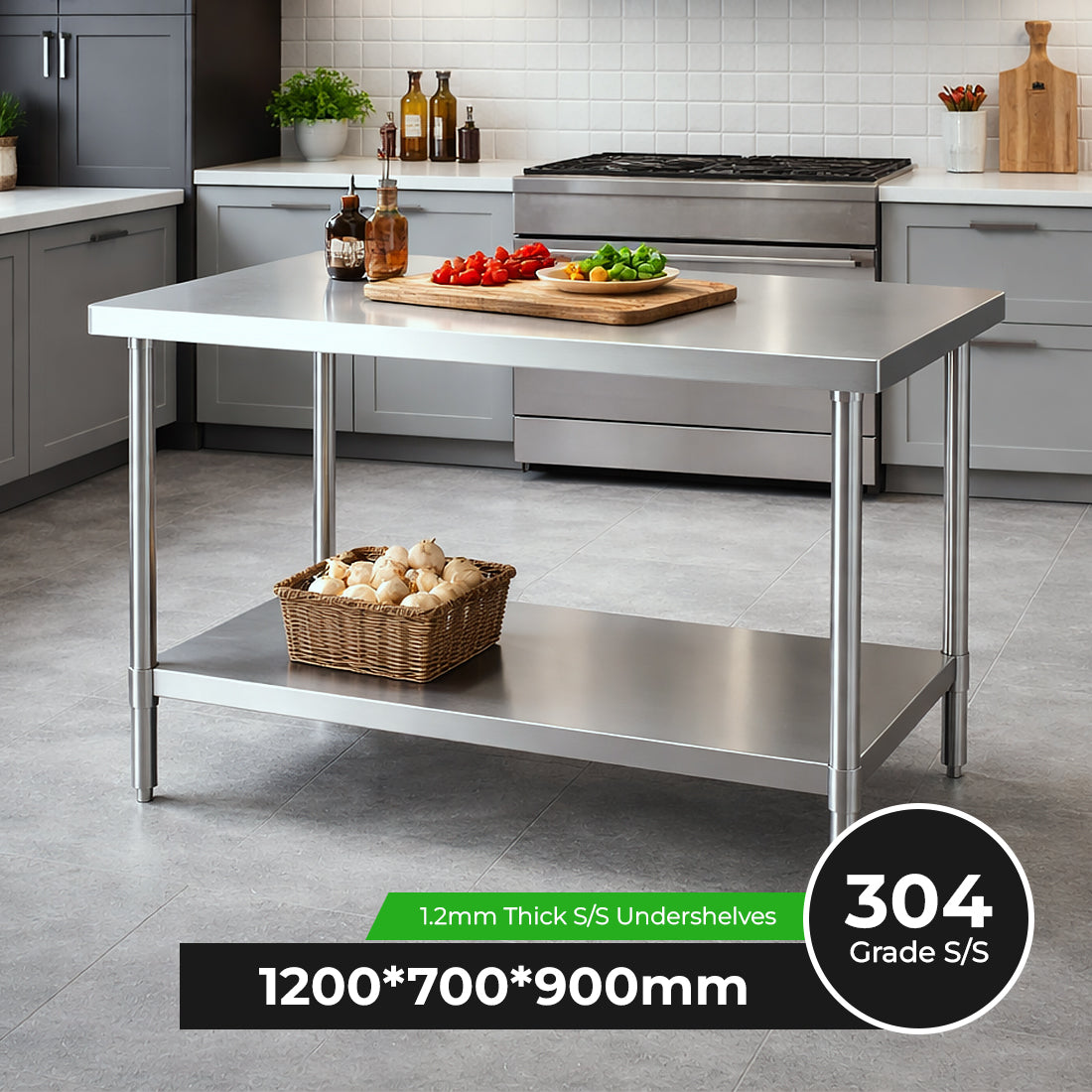 Modular System Stainless Steel Workbench - WB7-1200/A