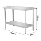 WB7-1000/A Stainless Steel Workbench