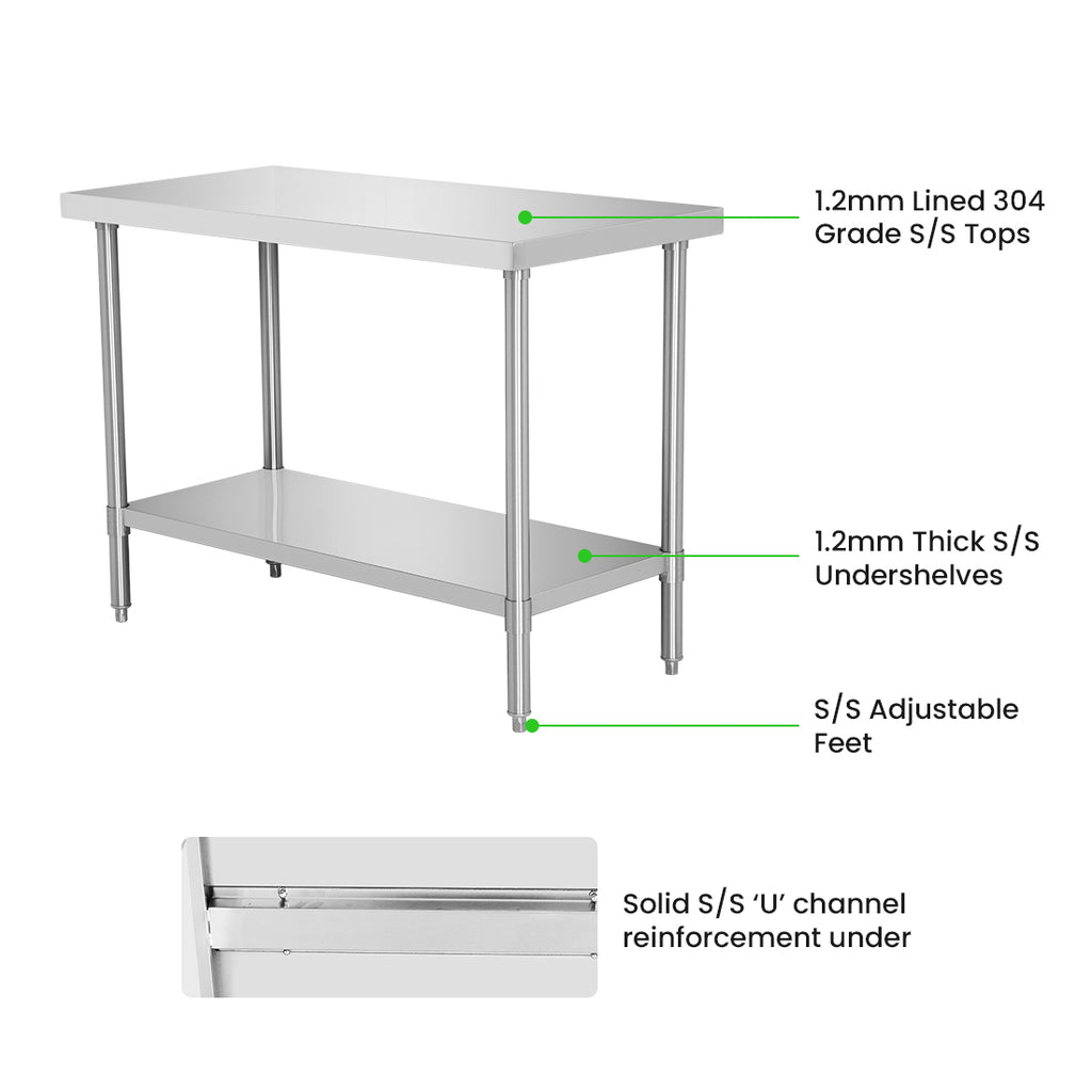 Modular System Stainless Steel Workbench - WB7-1200/A
