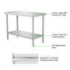 WB7-1000/A Stainless Steel Workbench
