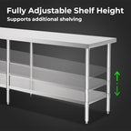 Modular System Stainless Steel Workbench - WB7-2100/A