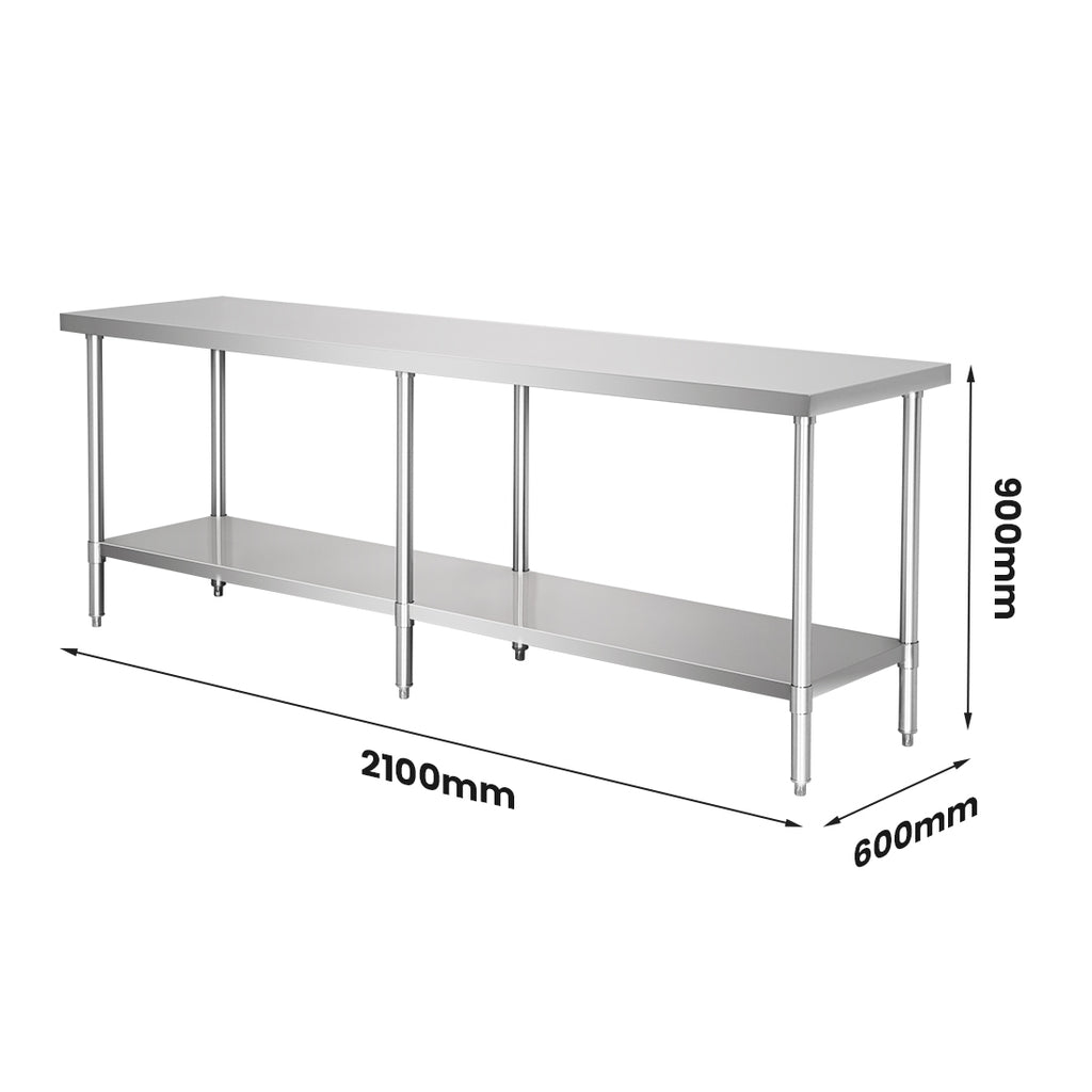 WB6-2100/A Stainless Steel Workbench