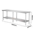 WB6-2100/A Stainless Steel Workbench