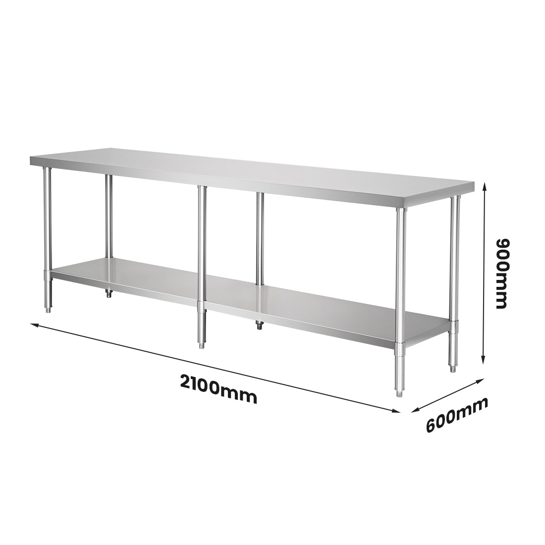 WB6-2100/A Stainless Steel Workbench