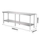 Modular System Stainless Steel Workbench - WB7-2100/A