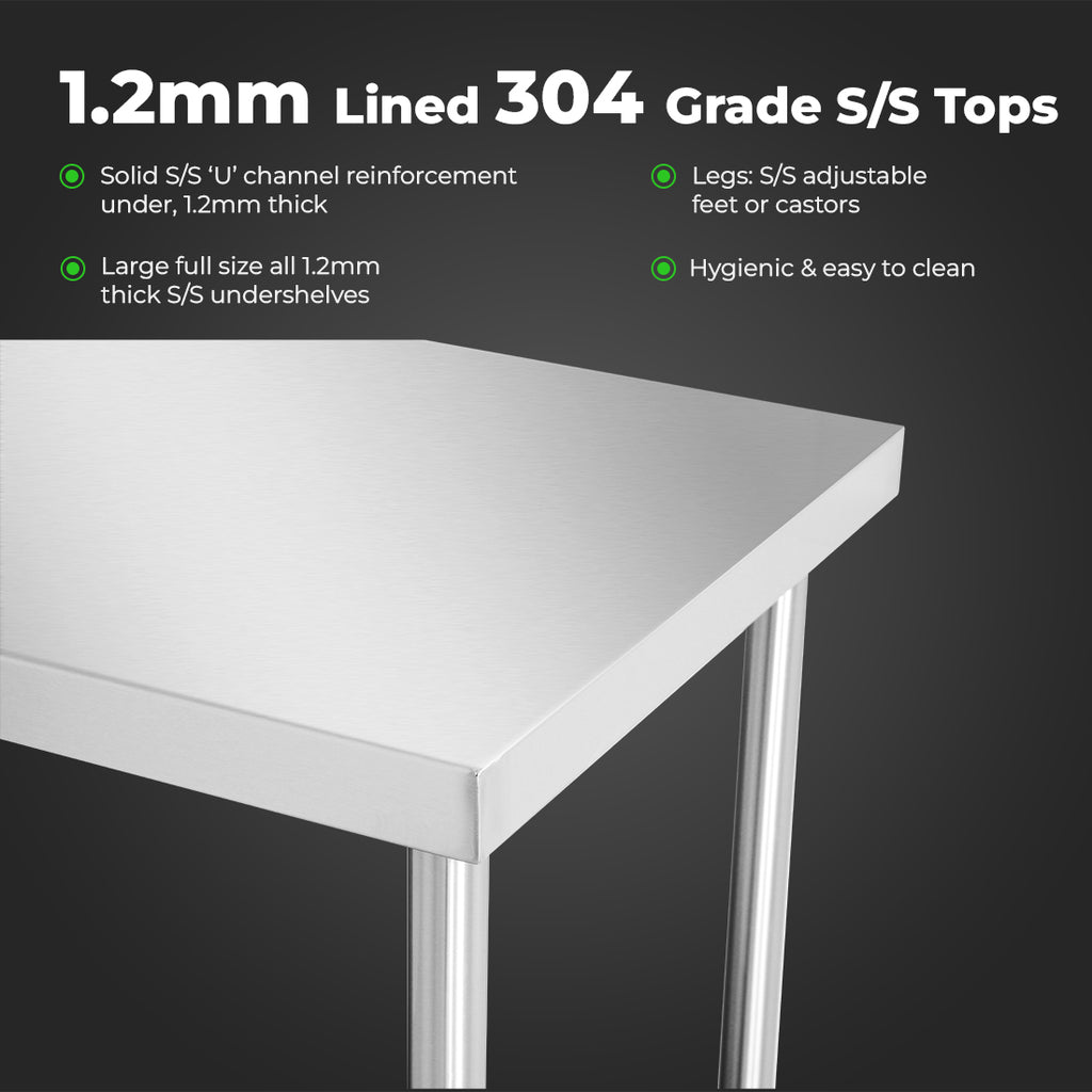 WB7-0900/A Stainless Steel Workbench
