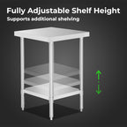 WB7-0600/A Stainless Steel Workbench