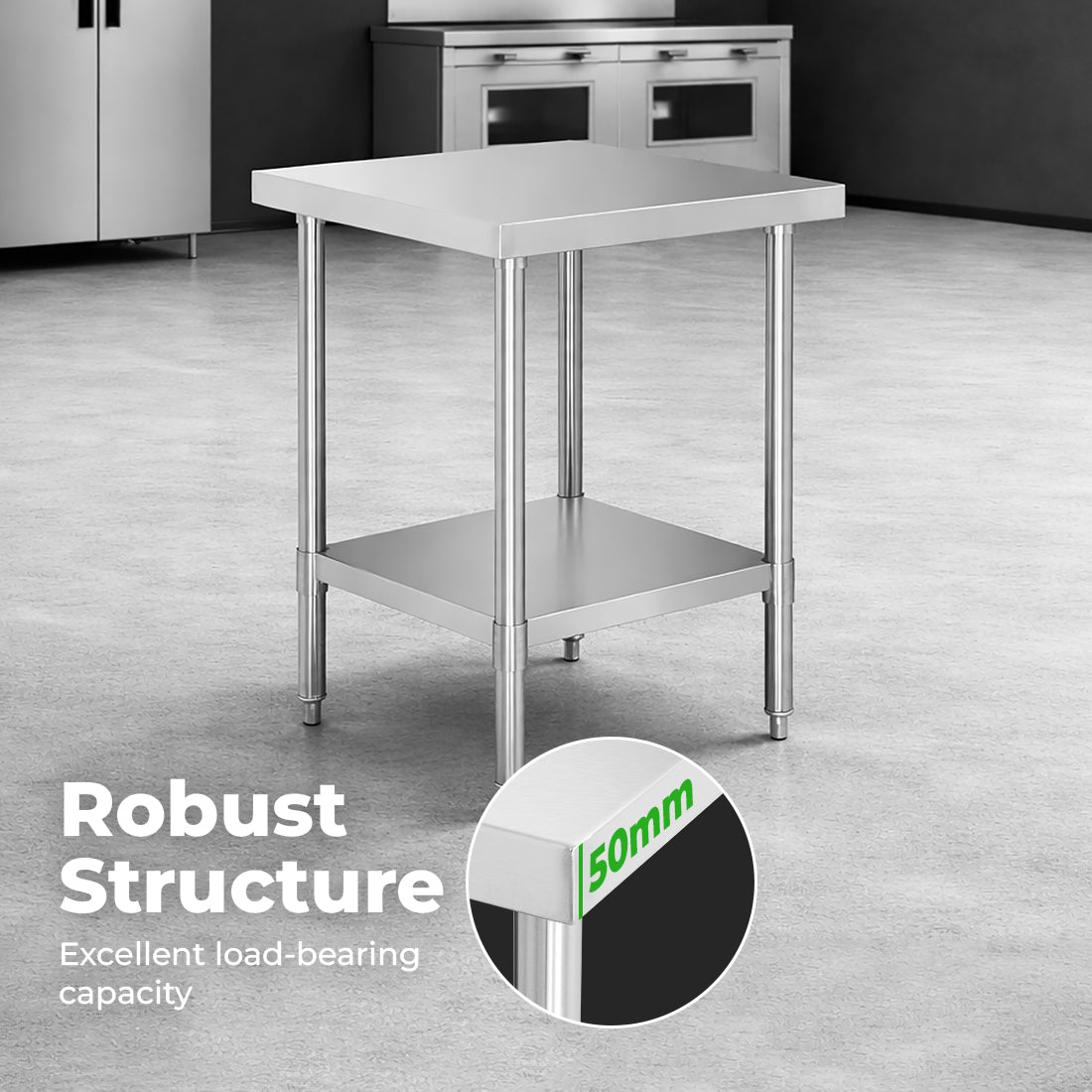 WB7-0600/A Stainless Steel Workbench
