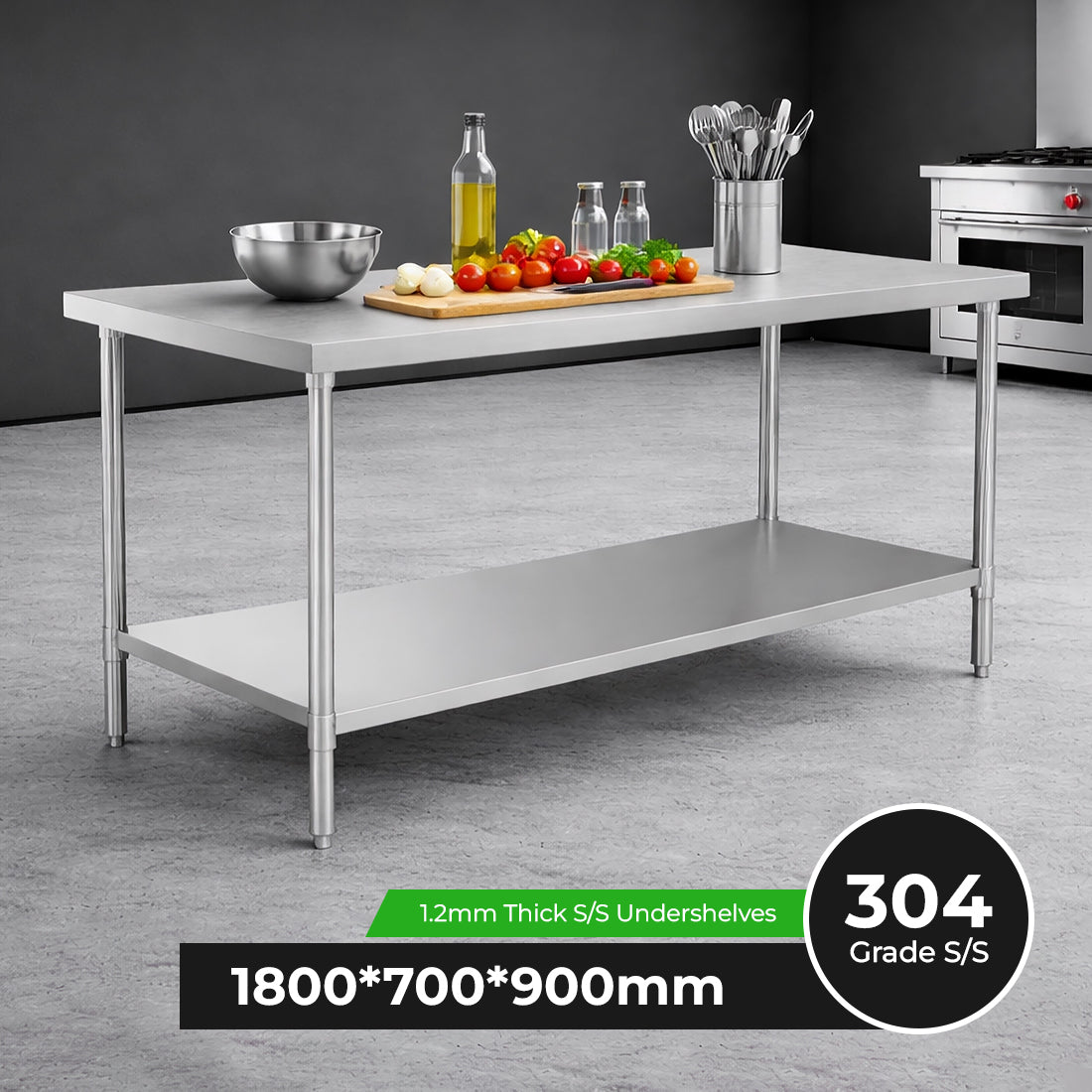 WB7-1800/A Stainless Steel Workbench