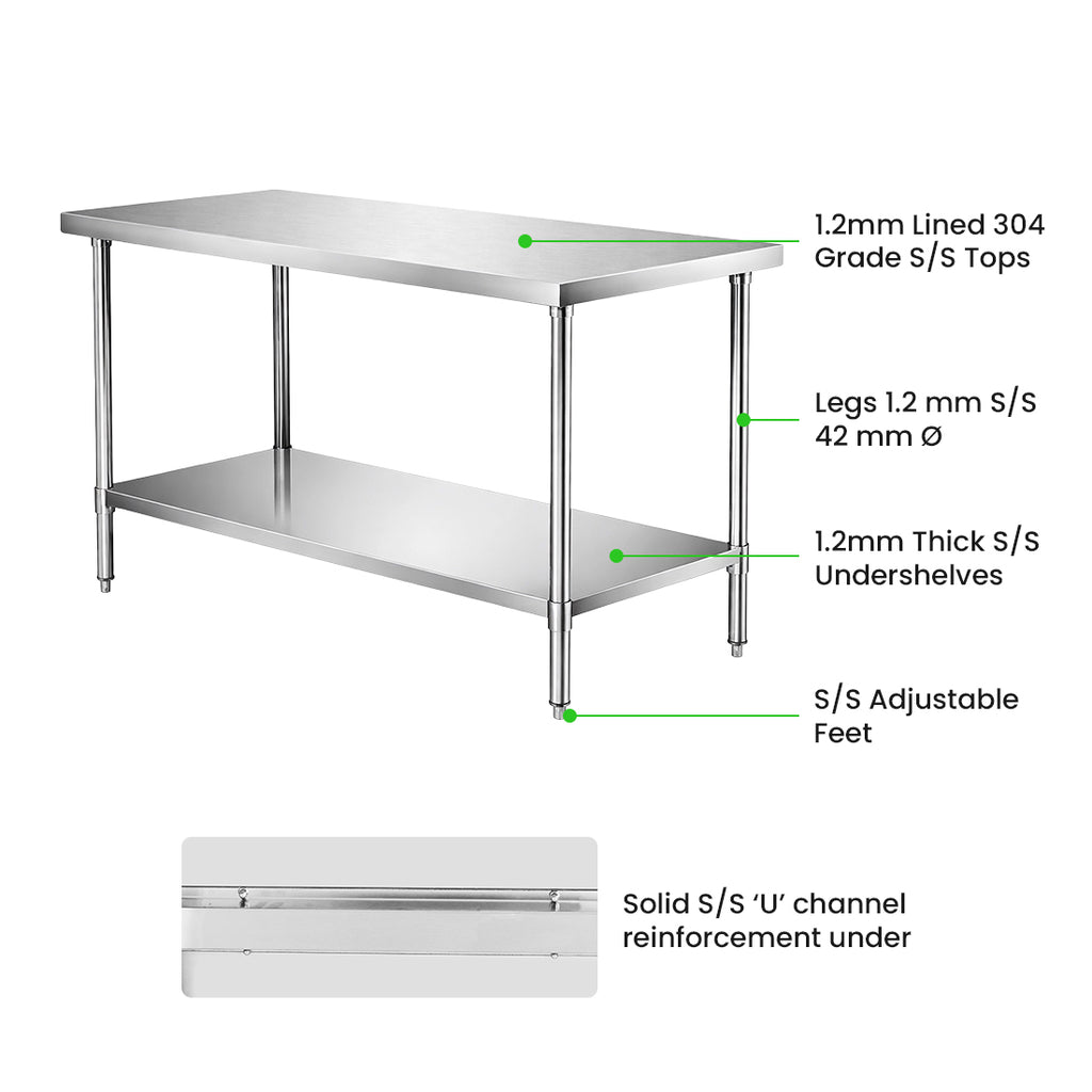 Premium Stainless Steel Workbench - WB7-1500/A