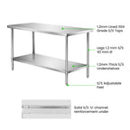 Premium Stainless Steel Workbench - WB7-1500/A