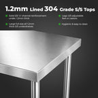 Premium Stainless Steel Workbench - WB7-1500/A