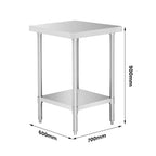 WB7-0600/A Stainless Steel Workbench