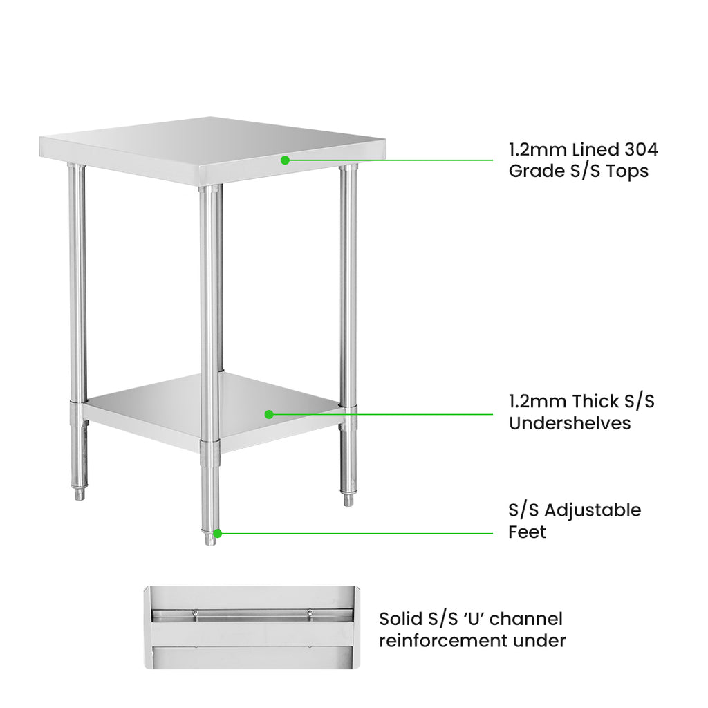 WB7-0600/A Stainless Steel Workbench