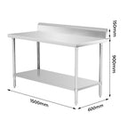 WBB6-1500/A Workbench with Splashback