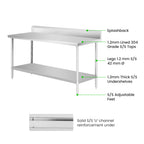 WBB7-1800/A Workbench with Splashback