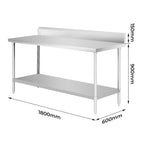 WBB6-1800/A Workbench with Splashback