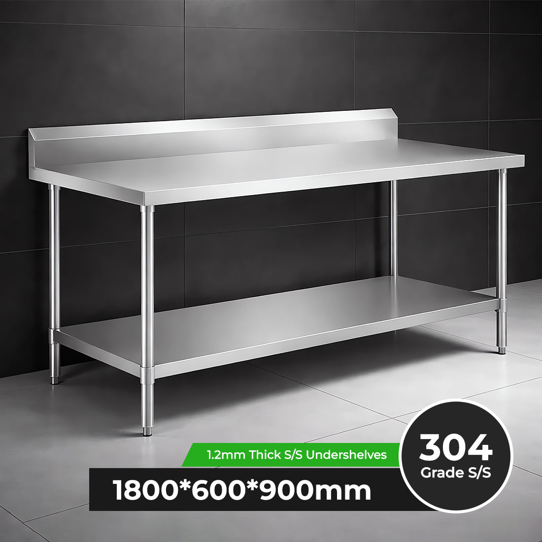 WBB6-1800/A Workbench with Splashback