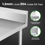 Modular System Workbench with Splashback - WBB6-2100/A