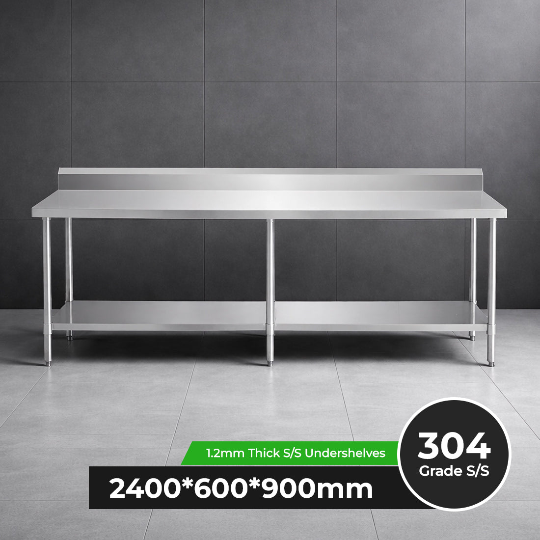 WBB6-2400/A Workbench with Splashback