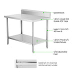 WBB7-1000/A Workbench with Splashback