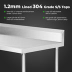 WBB7-1200/A Workbench with Splashback