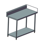 Modular Systems Splashback Extension for Premium 600 Series Bench - WBB6-SB