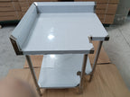 WBCB7-0900/A - Corner Workbench, 150mm Splashback & Undershelf 900x900x900mm