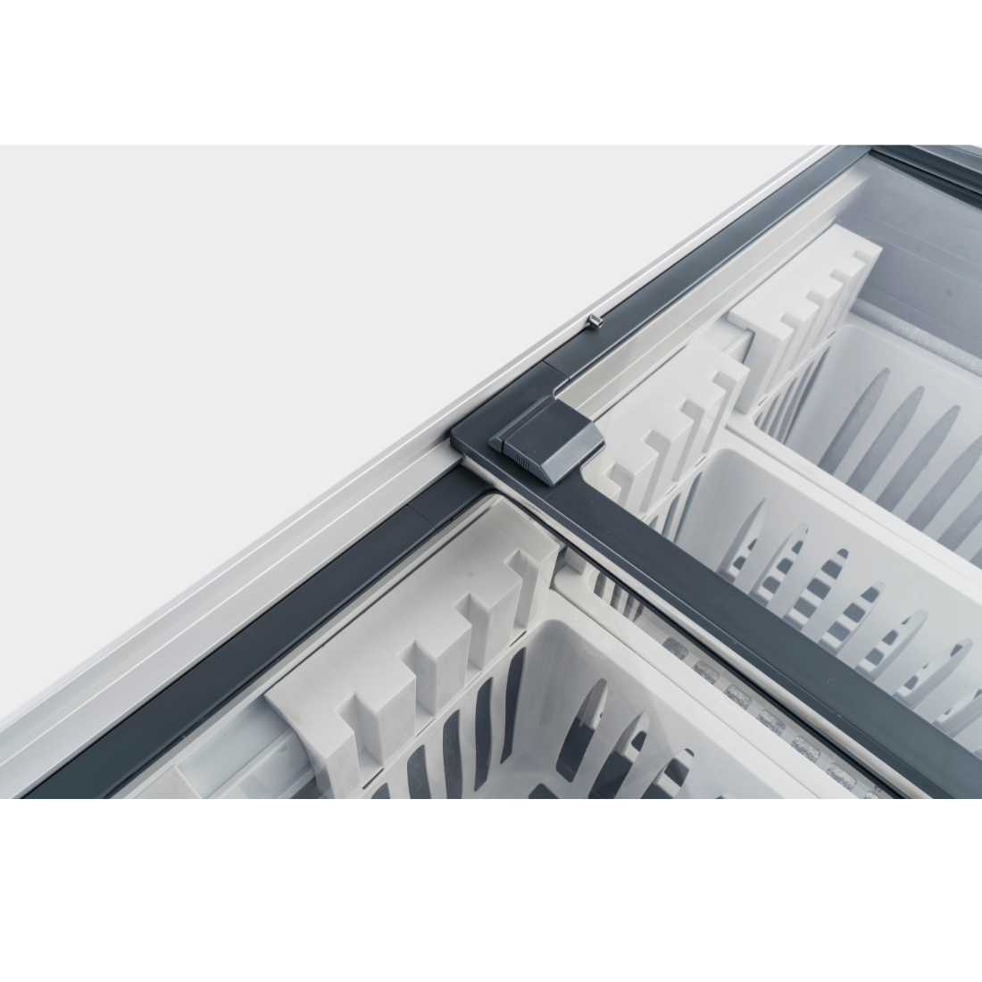 Thermaster 396L Chest Freezer with Flat Glass Sliding Lids - WD396G