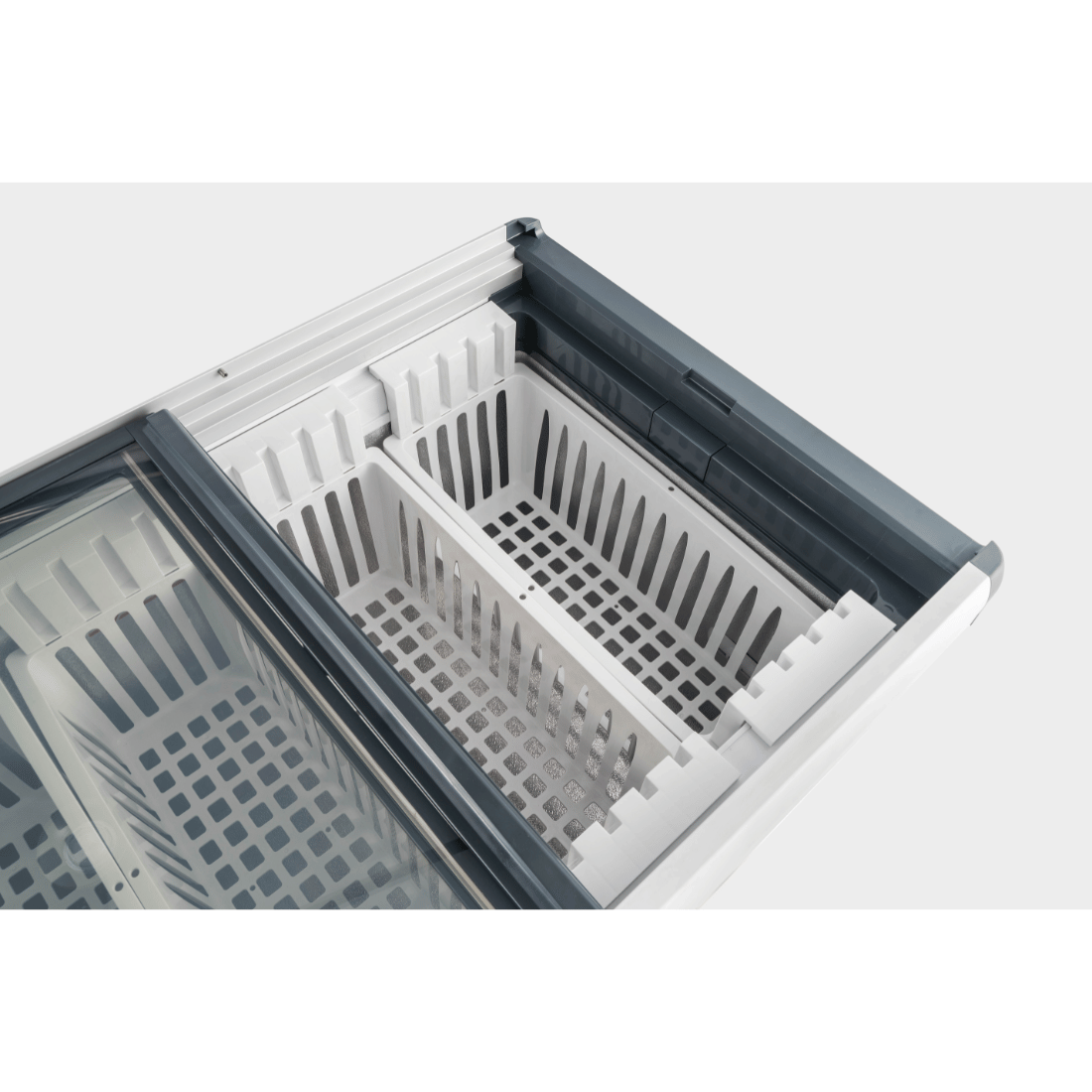 Thermaster 396L Chest Freezer with Flat Glass Sliding Lids - WD396G
