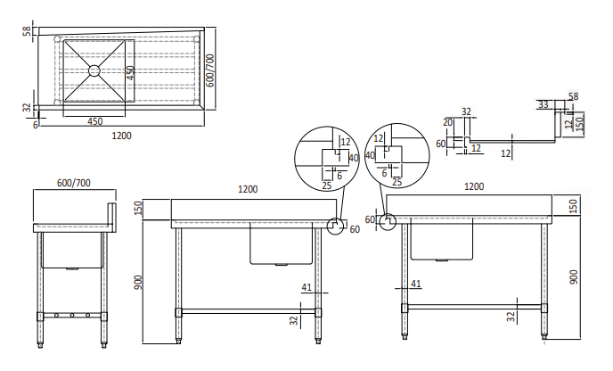 CATALOG/PRODUCT/VIEW/ID/1044/S/STAINLESS STEEL DISHWASHER SINGLE INLET SINK W1200 X D700 X H900/ WSS17165L