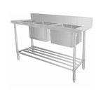 STAINLESS STEEL DISHWASHER DOUBLE INLET SINK 4 WSS26165L