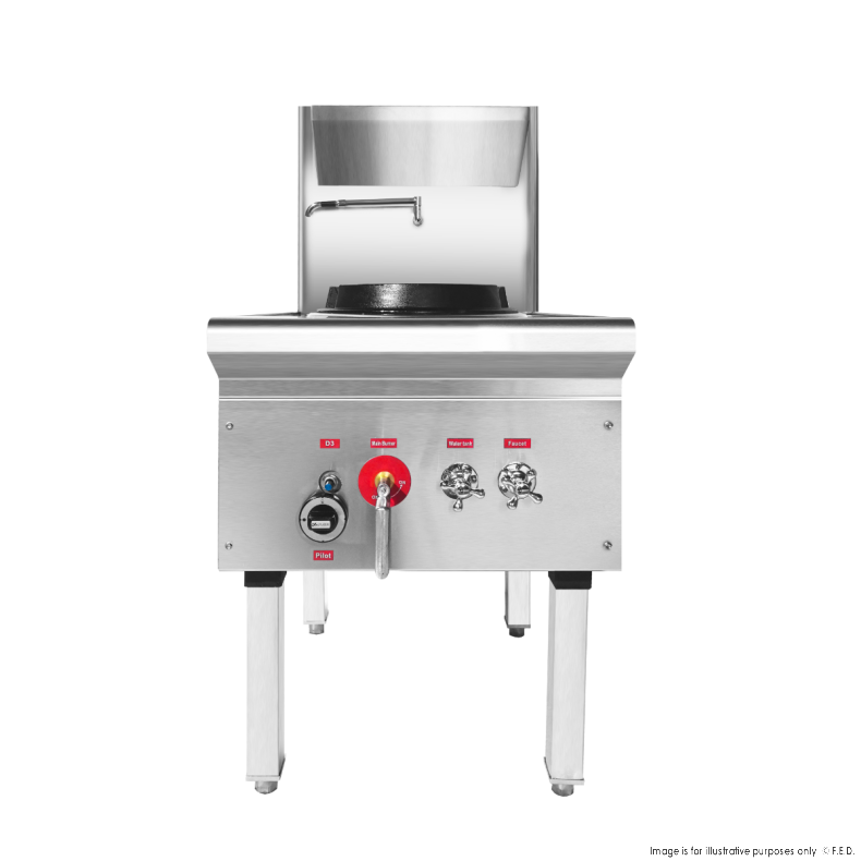 Gasmax Stainless Steel Waterless LPG Gas Single Wok - WW-1L
