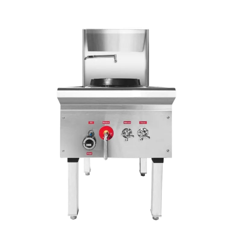 GasMax Stainless Steel Waterless LPG Gas Single Wok - WW-1L