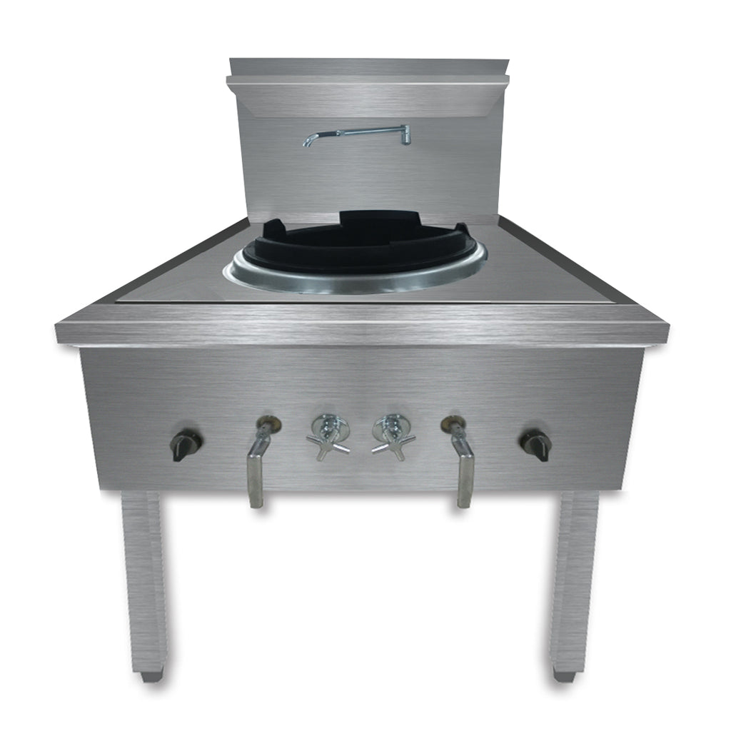 Gasmax Waterless LPG Single Wok Chimney Burner - WW-1LC