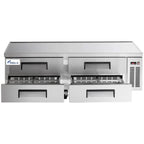 FED-X Chef Base Refrigeratied Drawer Bench 450L - XCB-72