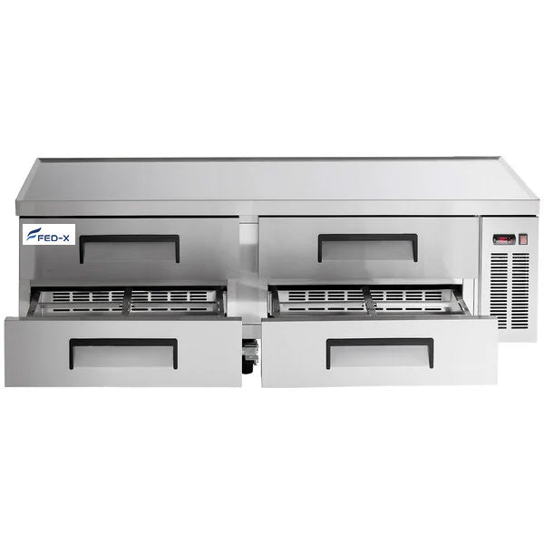FED-X Chef Base Refrigeratied Drawer Bench 450L - XCB-72