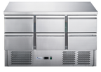 FED-X Six Drawer Compact Workbench Fridge - XGNS1300-6D