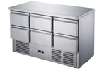FED-X Six Drawer Compact Workbench Fridge - XGNS1300-6D