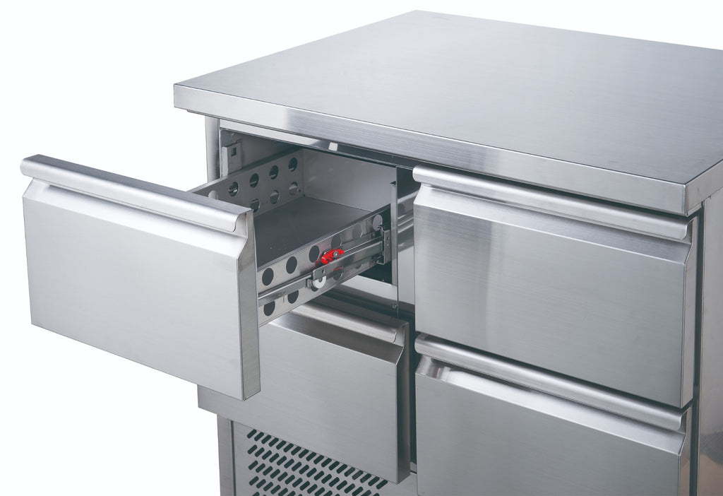 FED-X Six Drawer Compact Workbench Fridge - XGNS1300-6D