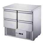 FED-X Four Drawer Compact Workbench Fridge - XGNS900-4D