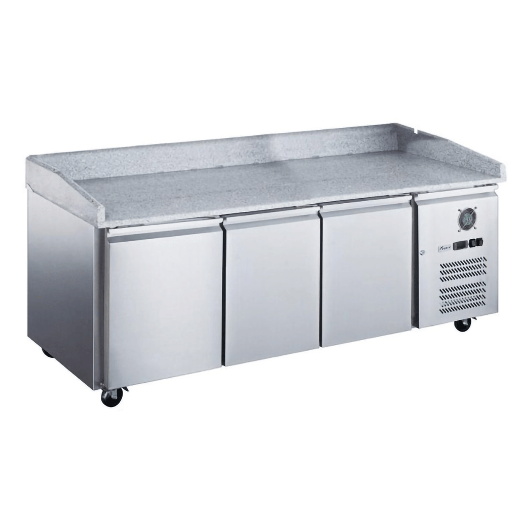 FED-X Three Door Standard Saladette On Castors - XPZ3600TN