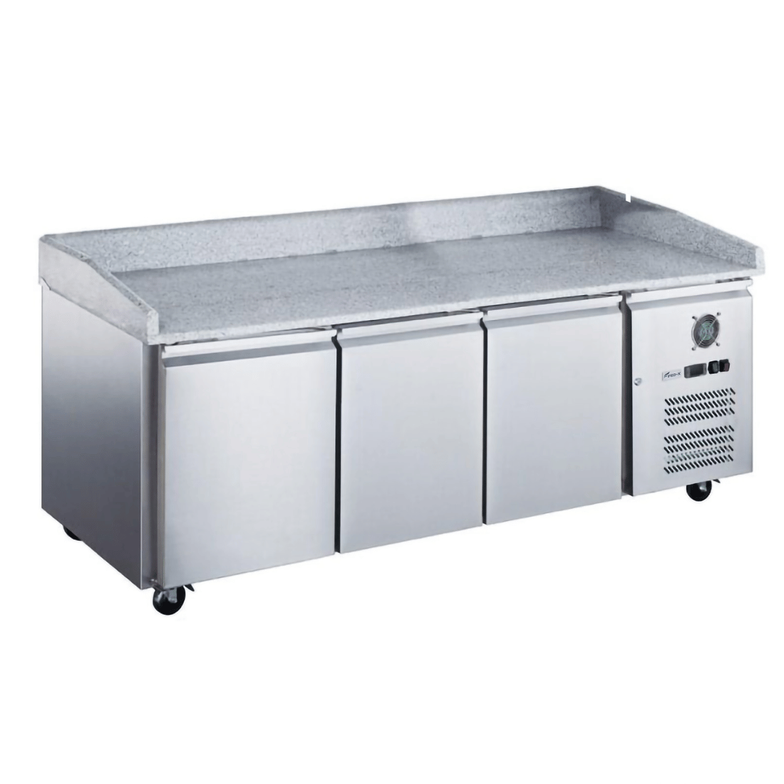 FED-X Three Door Standard Saladette On Castors - XPZ3600TN